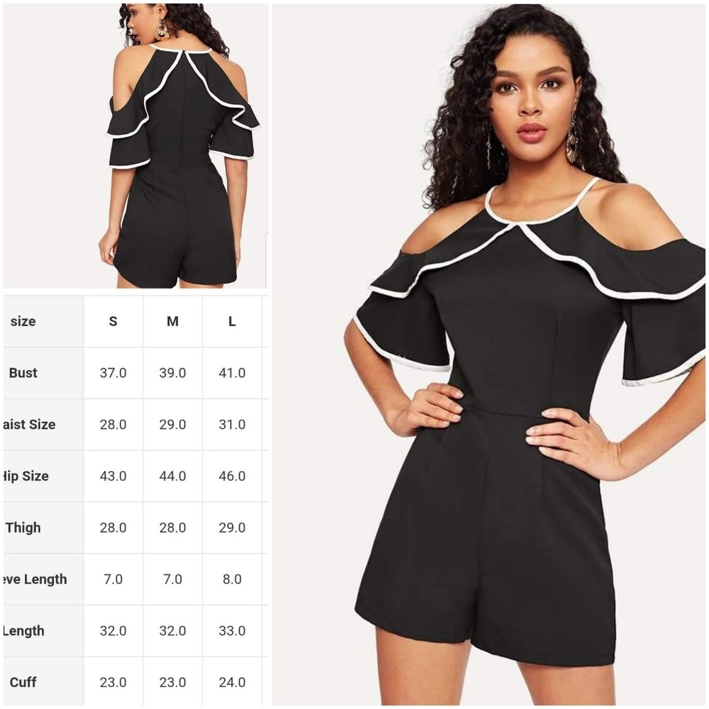 Black and White Romper